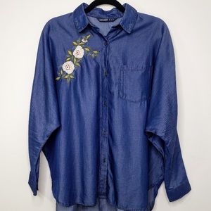 Zara Embroidered Floral Top